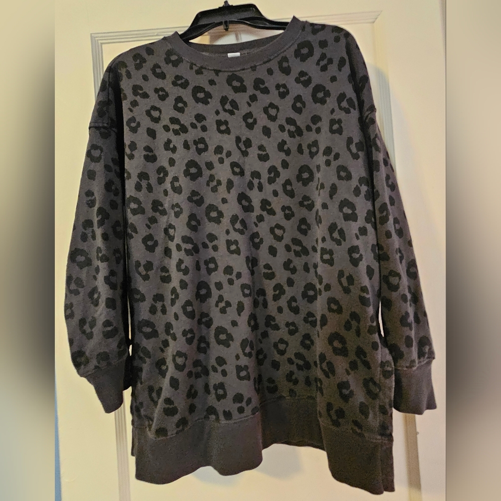Old Navy Leopard Print Sweatshirt